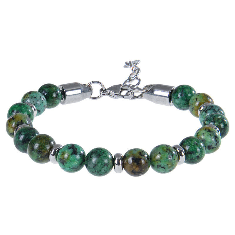 EverestArtStudios Tiger Eye Various Natural Stone Beads Protection Bracelet