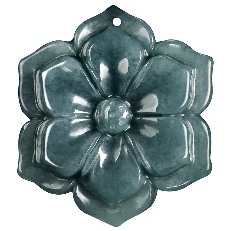 EverestArtstudios Peach Blossom Jade Prosperity Necklace Pendants