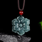 EverestArtstudios Peach Blossom Jade Prosperity Necklace Pendants