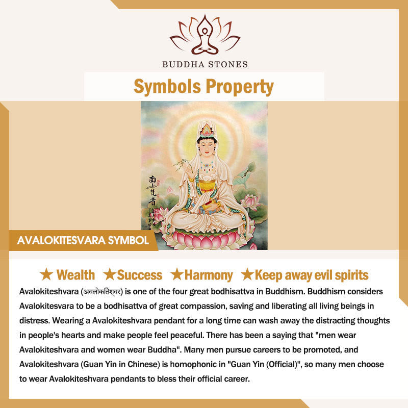 EverestArtstudios Jade Kwan Yin Avalokitesvara Harmony Necklace Pendant