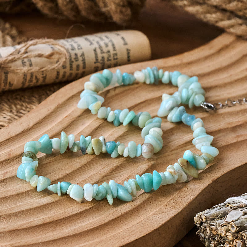 Buddha Stones Natural Crystal Stone Luck Necklace