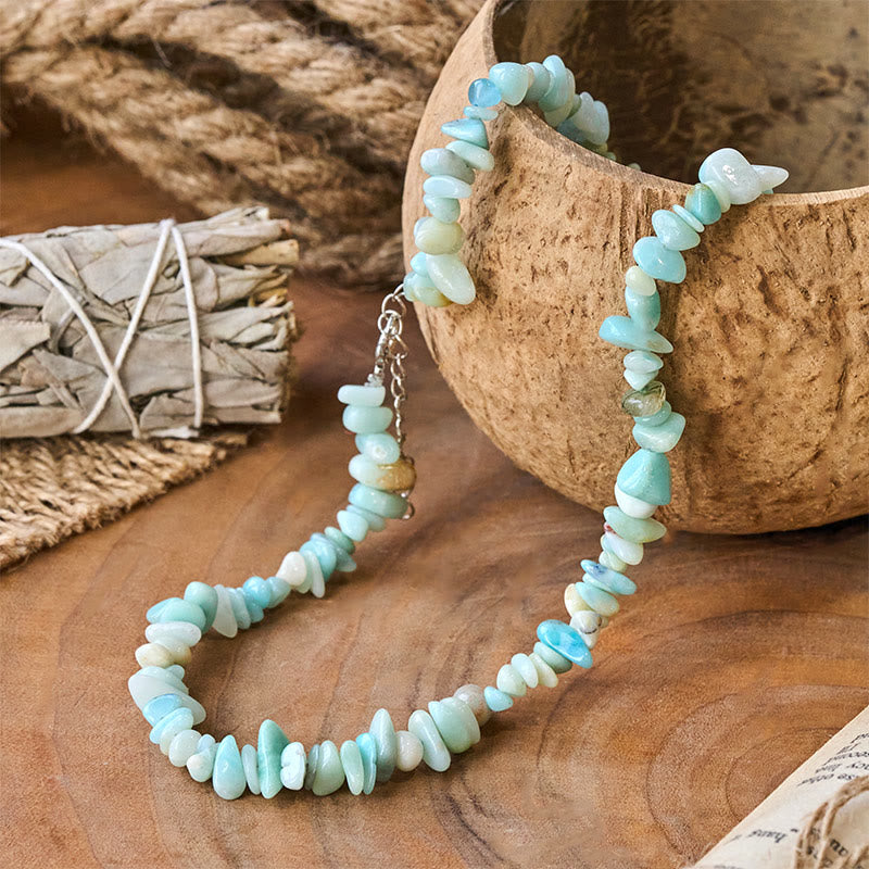 Buddha Stones Natural Crystal Stone Luck Necklace