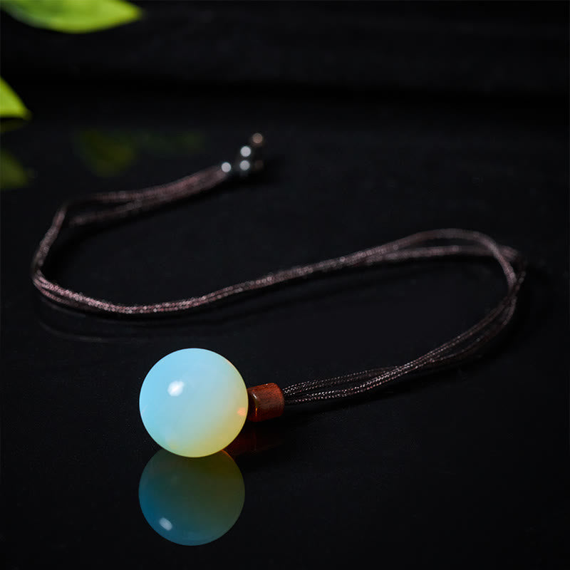 Buddha Stones White Crystal Pink Crystal Tiger Eye Smoky Quartz Protection Necklace Pendant