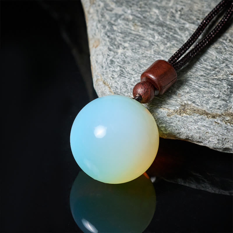 Buddha Stones White Crystal Pink Crystal Tiger Eye Smoky Quartz Protection Necklace Pendant