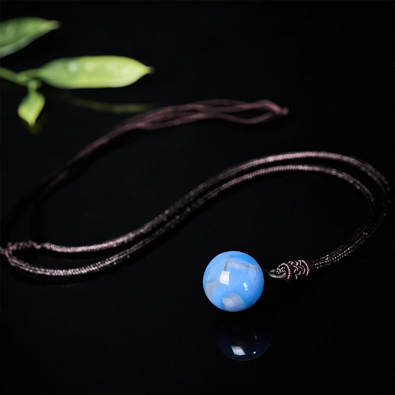 Buddha Stones Amethyst Yellow Agate Various Agate Pink Crystal Lazurite Lapis Lazuli Balance Necklace Pendant