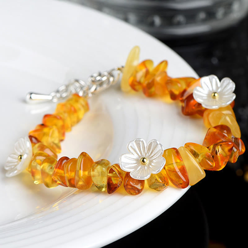 Buddha Stones Natural Aquamarine Peridot Strawberry Quartz Various Crystals Serenity Bracelet