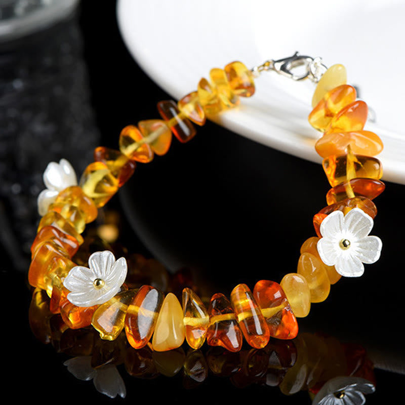 Buddha Stones Natural Aquamarine Peridot Strawberry Quartz Various Crystals Serenity Bracelet