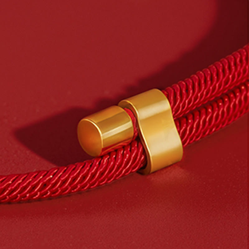 Buddha Stones Red String Bead Compass Gourd Protection Adjustable Cats Dogs Pet Collar