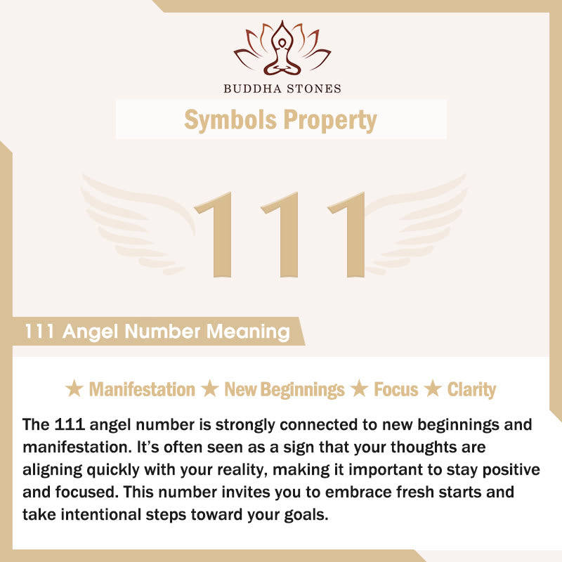 Buddha Stones Titanium Steel 000-999 Angel Numbers Adjustable Black String Faith Bracelet
