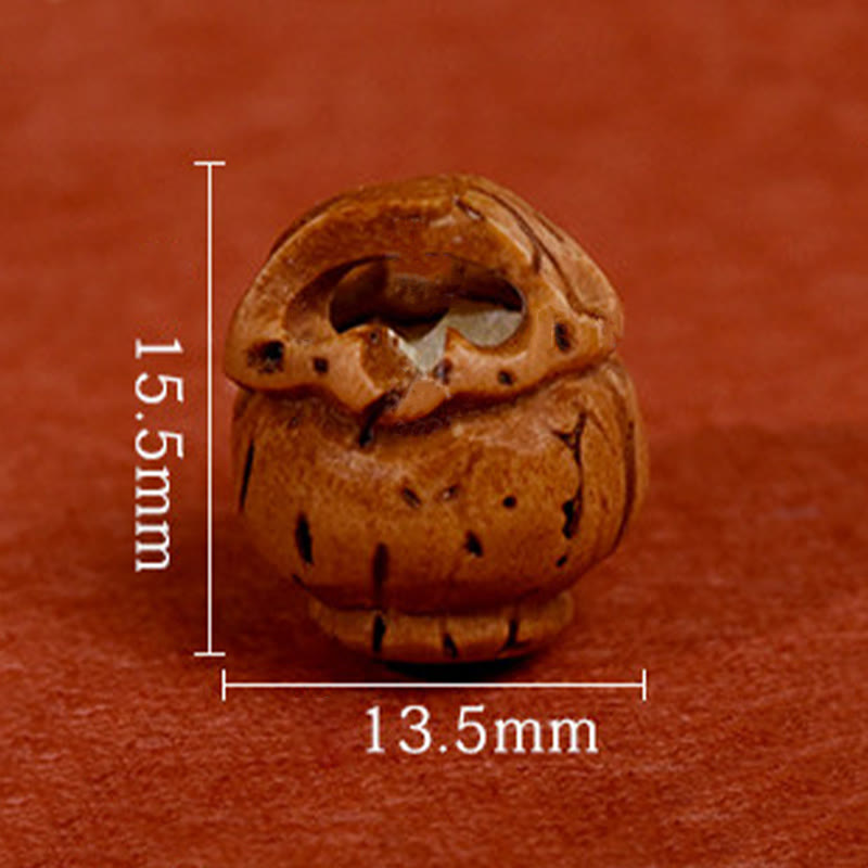Buddha Stones Plaited Peach Pit Red String Strength Adjustable Cats Dogs Pet Collar