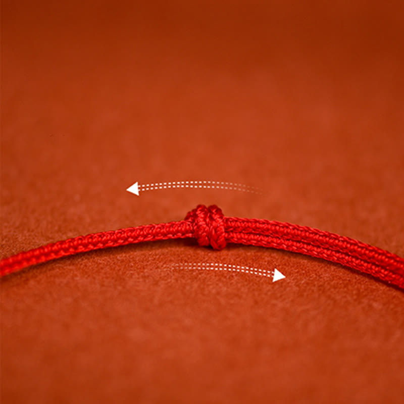 EverestArtstudios Red String Plaited Jade Protection Adjustable Cats Dogs Pet Collar