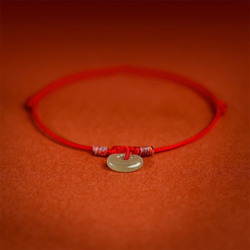 EverestArtstudios Red String Plaited Jade Protection Adjustable Cats Dogs Pet Collar