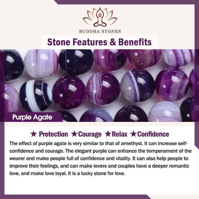 Buddha Stones Natural Amethyst Purple Agate Hematite Meditation Bracelet