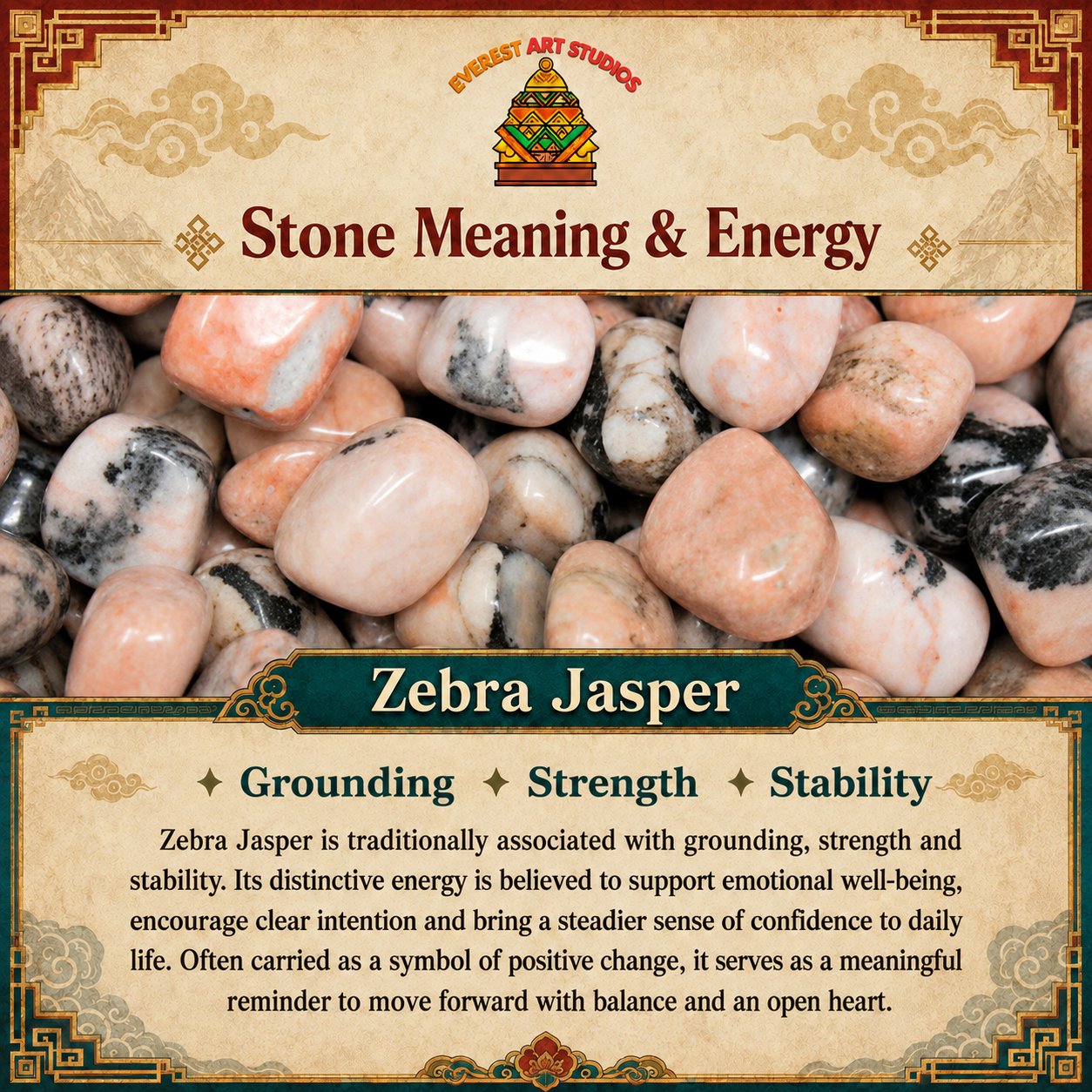 Everest Art Studios — zebra jasper