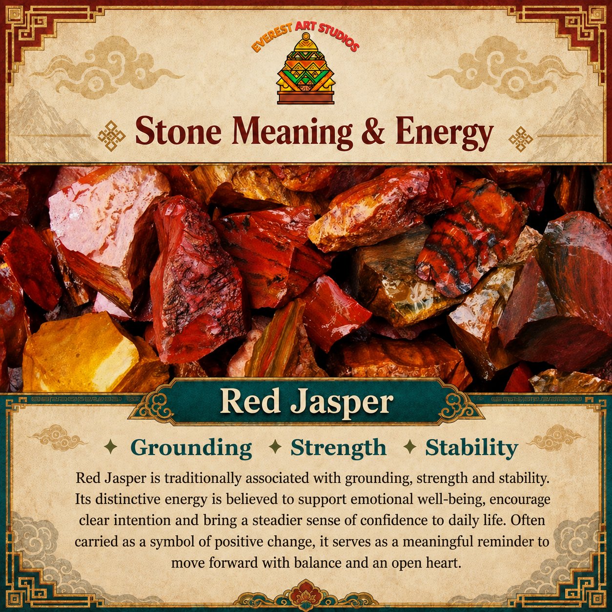 Everest Art Studios — red jasper