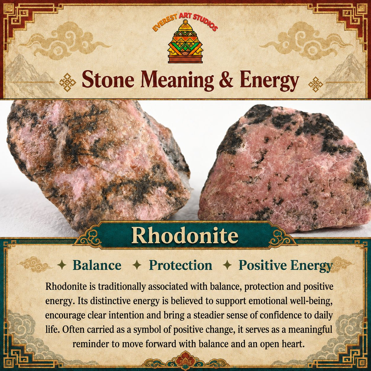 Everest Art Studios — rhodonite