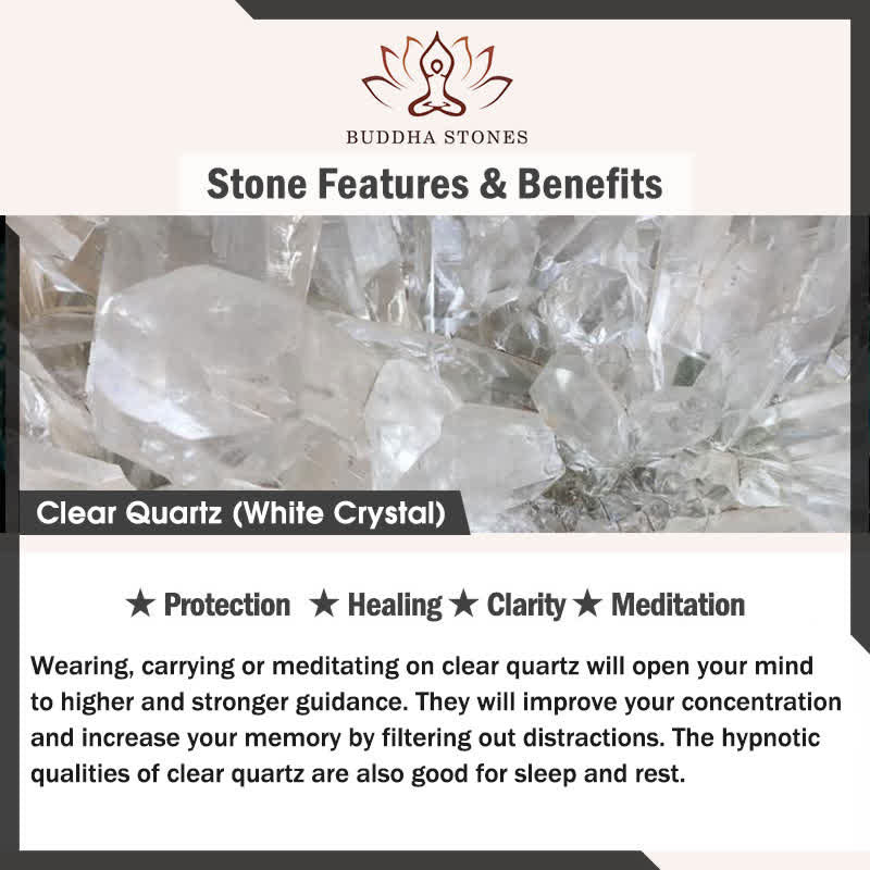 Buddha Stones Natural Strawberry Quartz Double Wrap Crystal Healing Bracelet