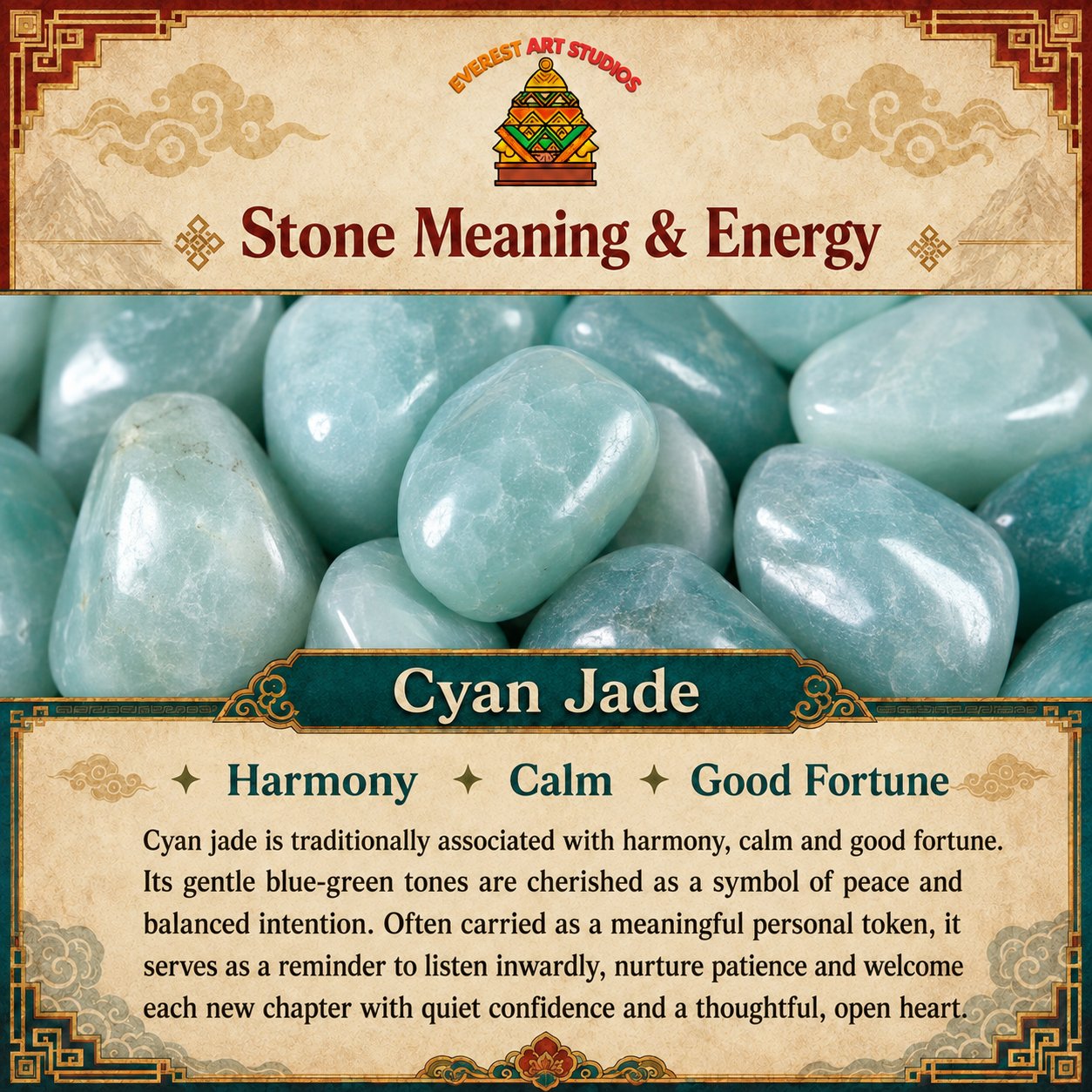 Everest Art Studios — cyan jade