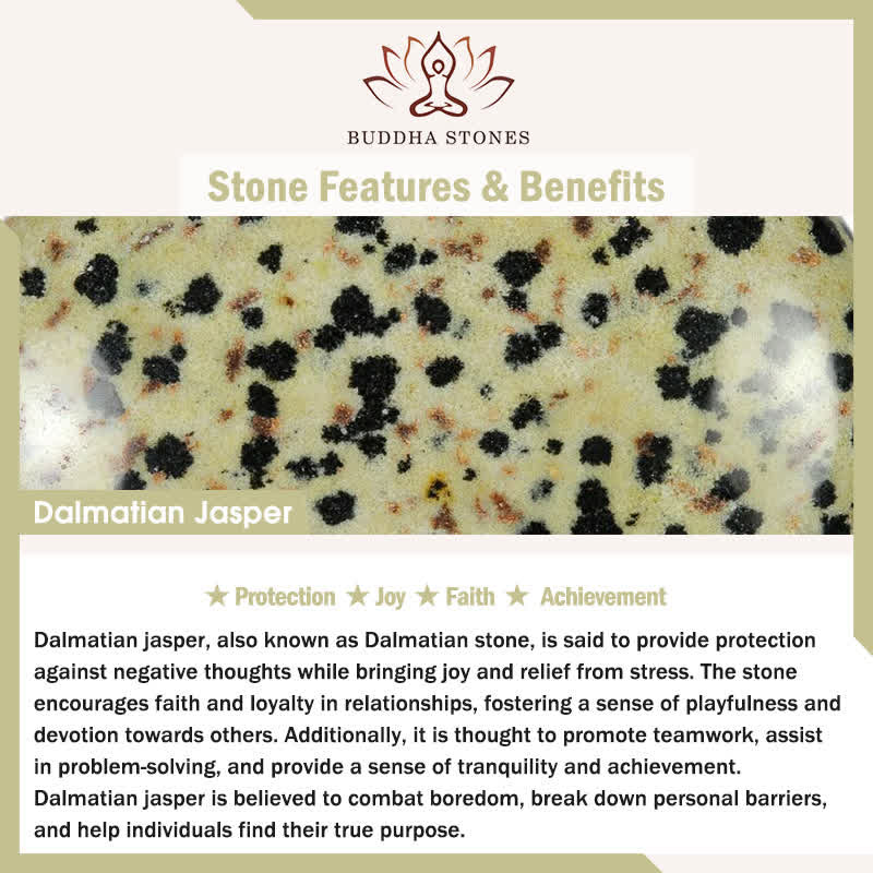 Buddha Stones Amethyst Tiger Eye Lapis Lazuli Green Aventurine Rhodonite Dalmatian Jasper Healing Bracelet