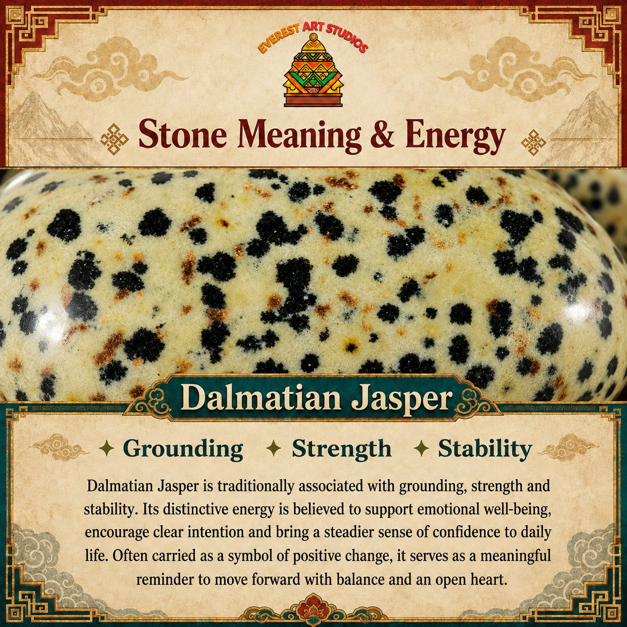 Everest Art Studios — dalmatian jasper