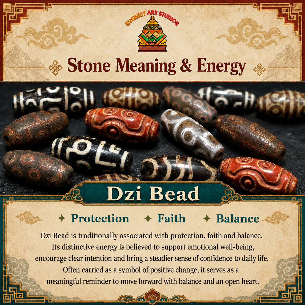 Everest Art Studios — dzi bead