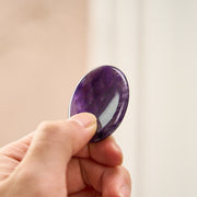 Buddha Stones Calm & Strength Natural Small Amethyst Worry Stone Balance Crystal Decor 3.5*4.5cm
