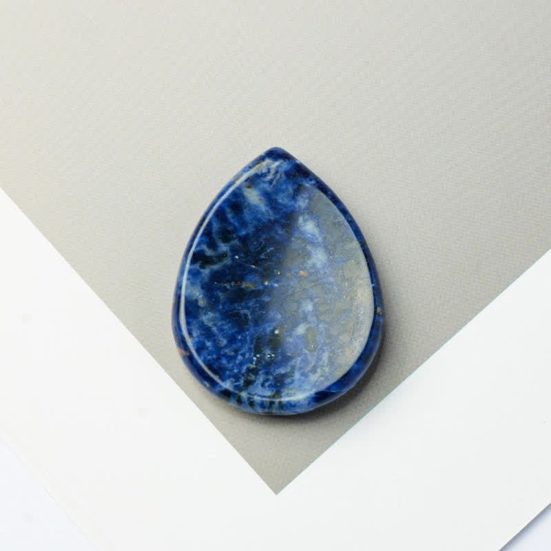 Buddha Stones Teardrop Shape Worry Stone Protection Crystal Decor 45*35*8mm