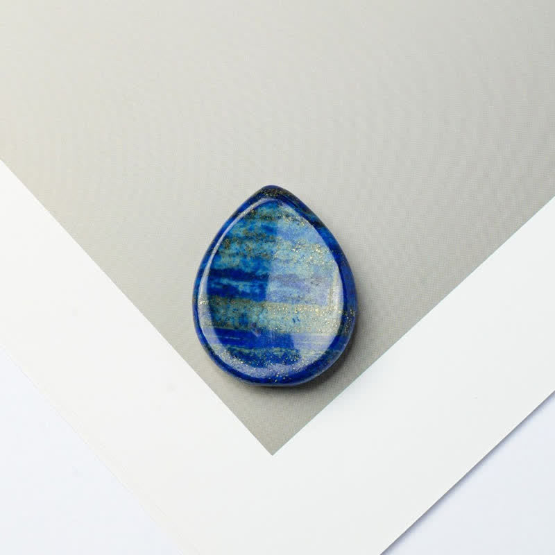 Buddha Stones Teardrop Shape Worry Stone Protection Crystal Decor 45*35*8mm