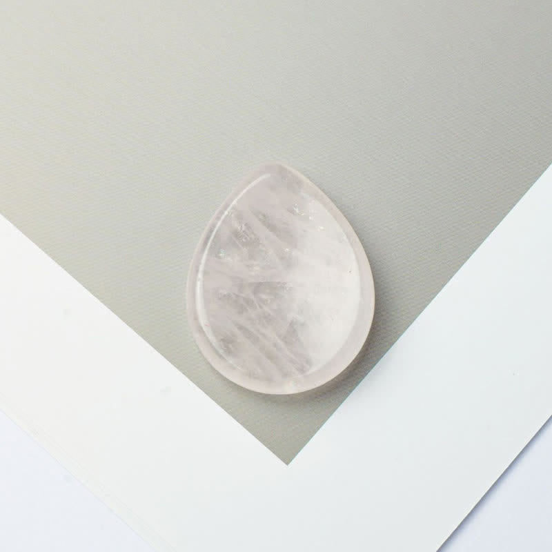 Buddha Stones Teardrop Shape Worry Stone Protection Crystal Decor 45*35*8mm