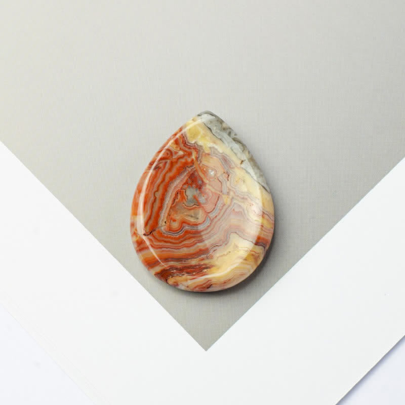 Buddha Stones Teardrop Shape Worry Stone Protection Crystal Decor 45*35*8mm