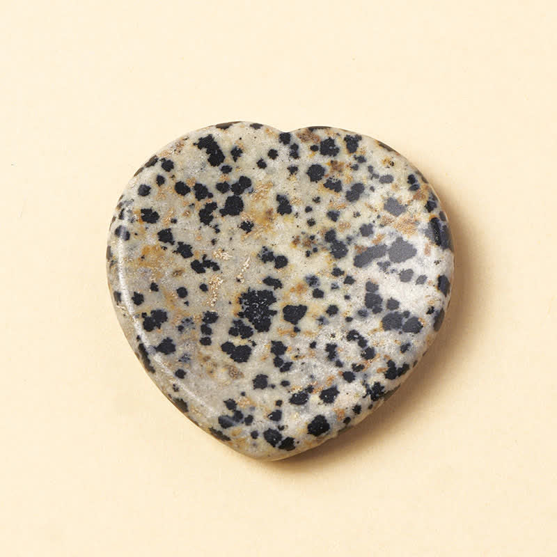 Buddha Stones Heart Worry Stone Opal Rose Quartz Motivation Crystal Decor 4*4*0.7cm
