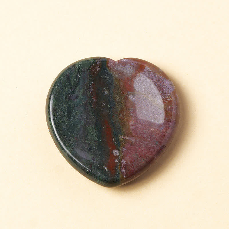 Buddha Stones Heart Worry Stone Opal Rose Quartz Motivation Crystal Decor 4*4*0.7cm