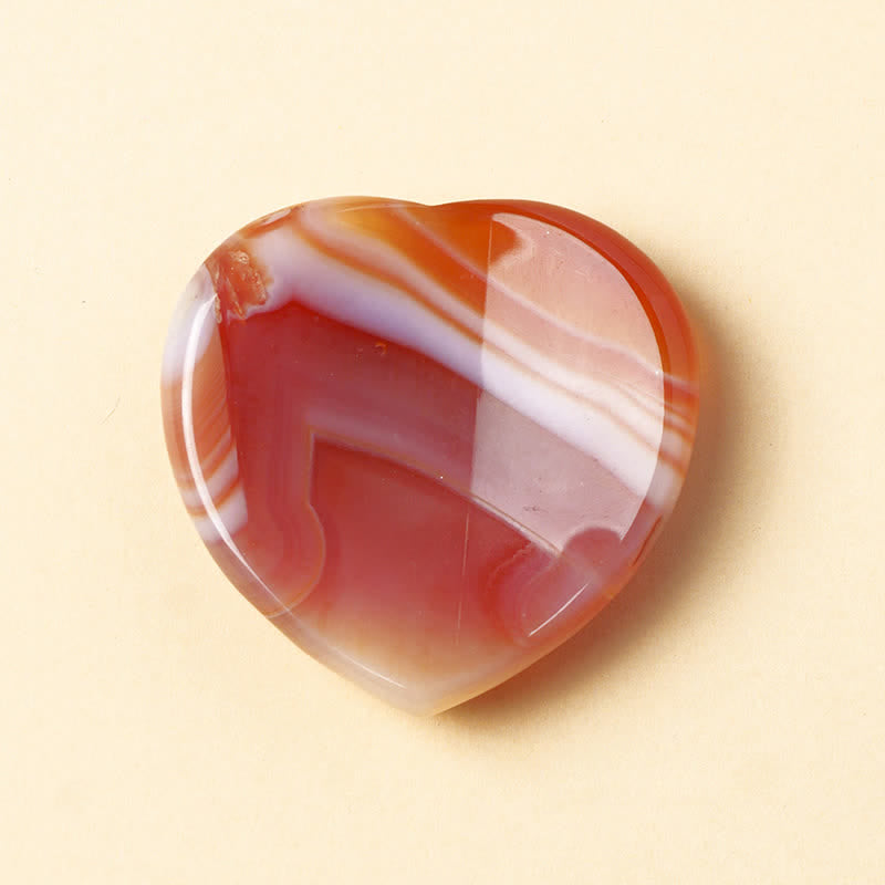 Buddha Stones Heart Worry Stone Opal Rose Quartz Motivation Crystal Decor 4*4*0.7cm