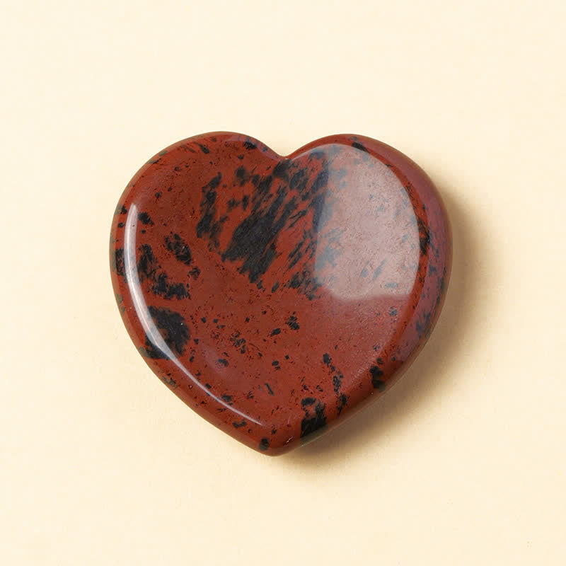 Buddha Stones Heart Worry Stone Opal Rose Quartz Motivation Crystal Decor 4*4*0.7cm