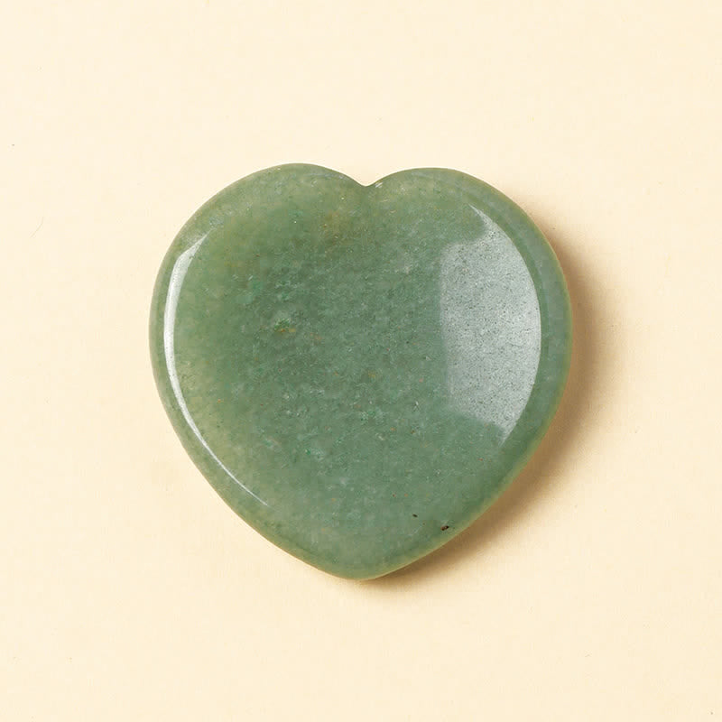 Buddha Stones Heart Worry Stone Opal Rose Quartz Motivation Crystal Decor 4*4*0.7cm