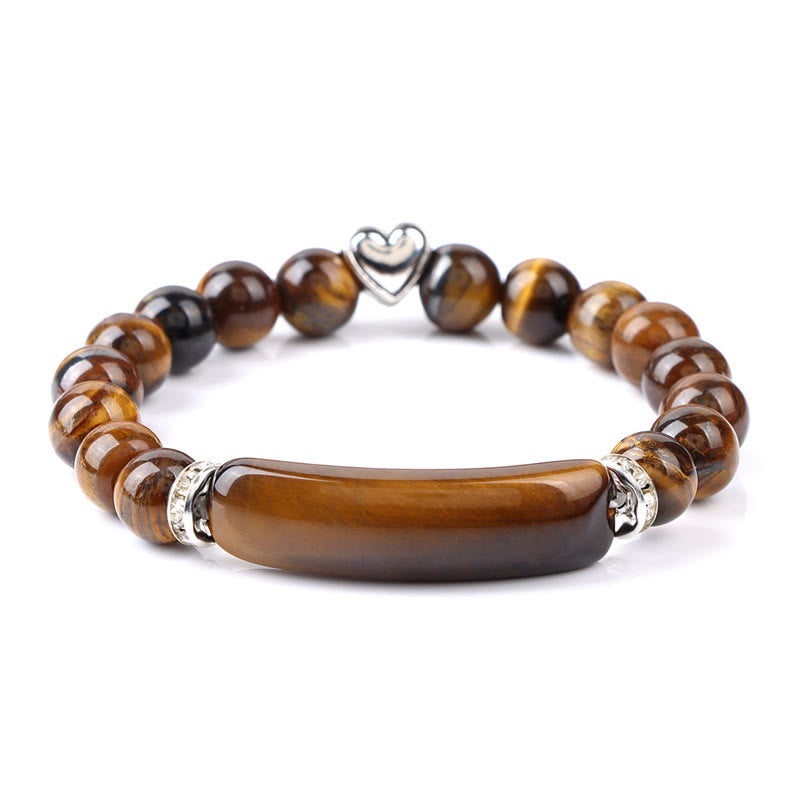 Buddha Stones Amethyst Tiger Eye Lapis Lazuli Green Aventurine Rhodonite Dalmatian Jasper Healing Bracelet