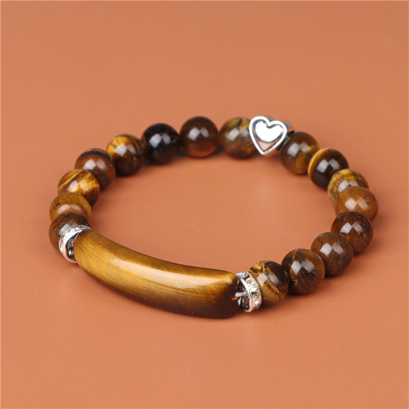 Buddha Stones Amethyst Tiger Eye Lapis Lazuli Green Aventurine Rhodonite Dalmatian Jasper Healing Bracelet
