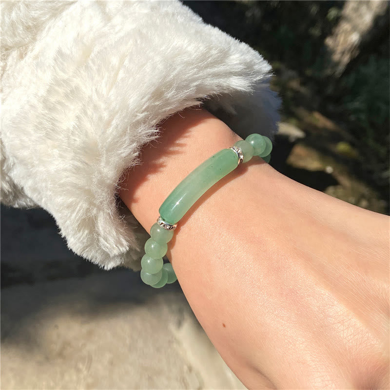 Buddha Stones Amethyst Tiger Eye Lapis Lazuli Green Aventurine Rhodonite Dalmatian Jasper Healing Bracelet