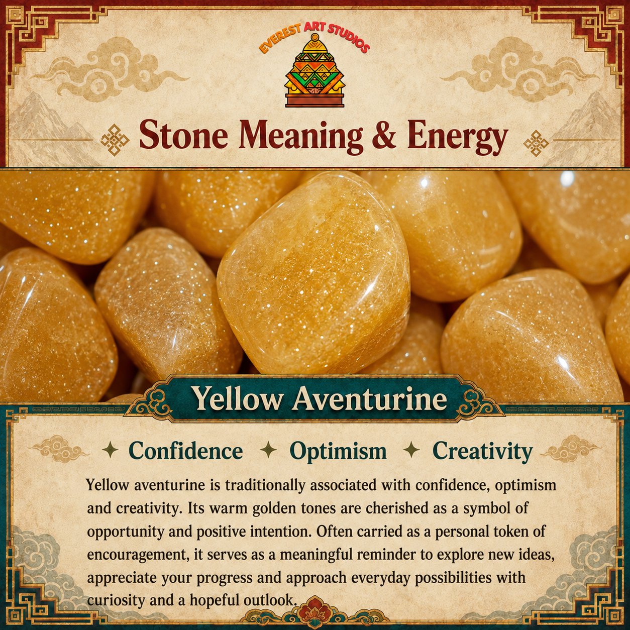Everest Art Studios — yellow aventurine