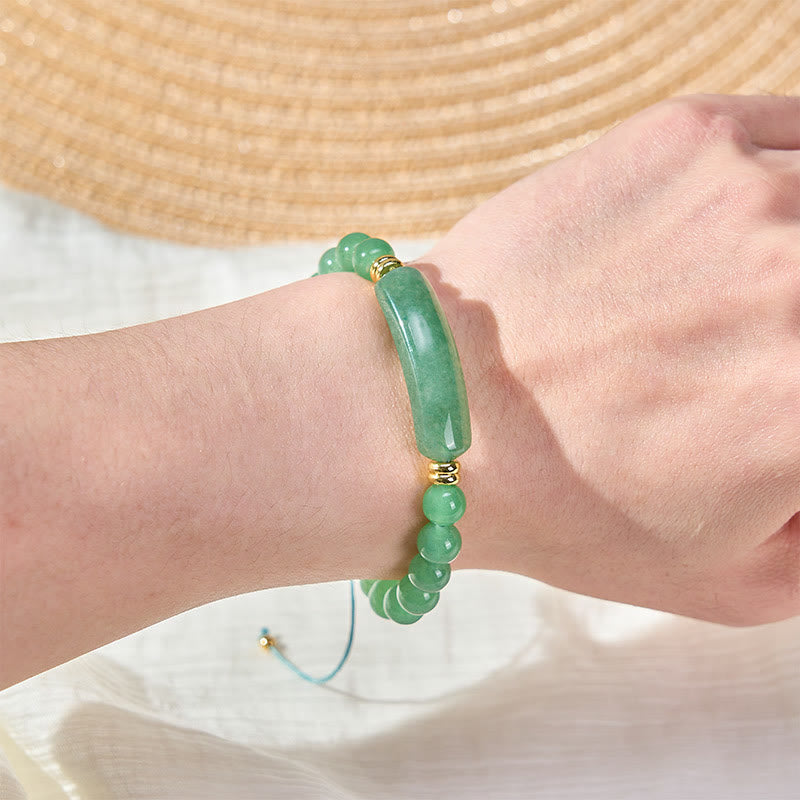 Buddha Stones Amethyst Green Aventurine Tiger Eye Strawberry Quartz Positive Transformation Bracelet