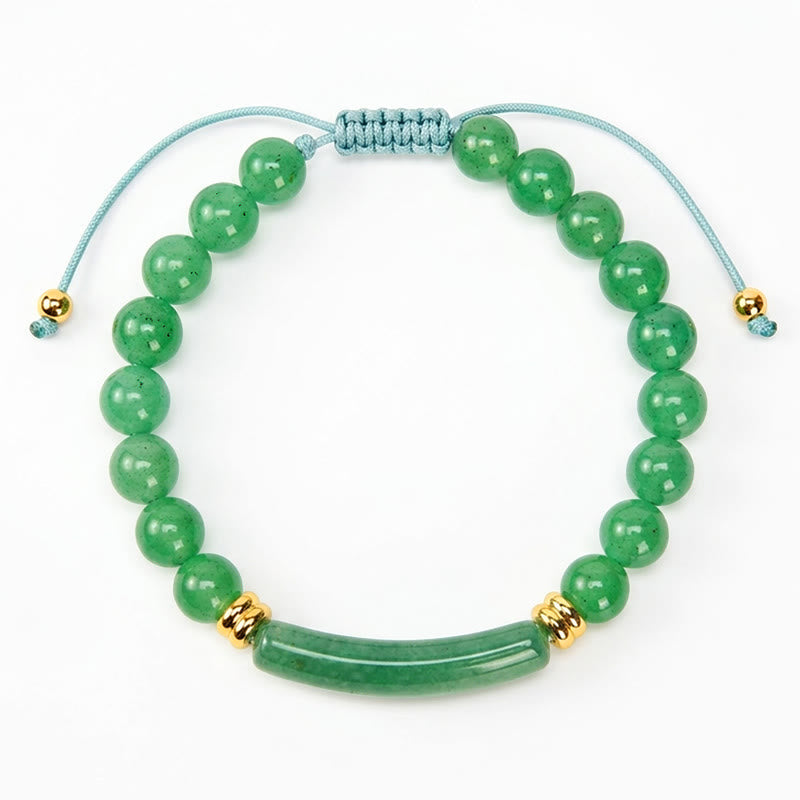 Buddha Stones Amethyst Green Aventurine Tiger Eye Strawberry Quartz Positive Transformation Bracelet