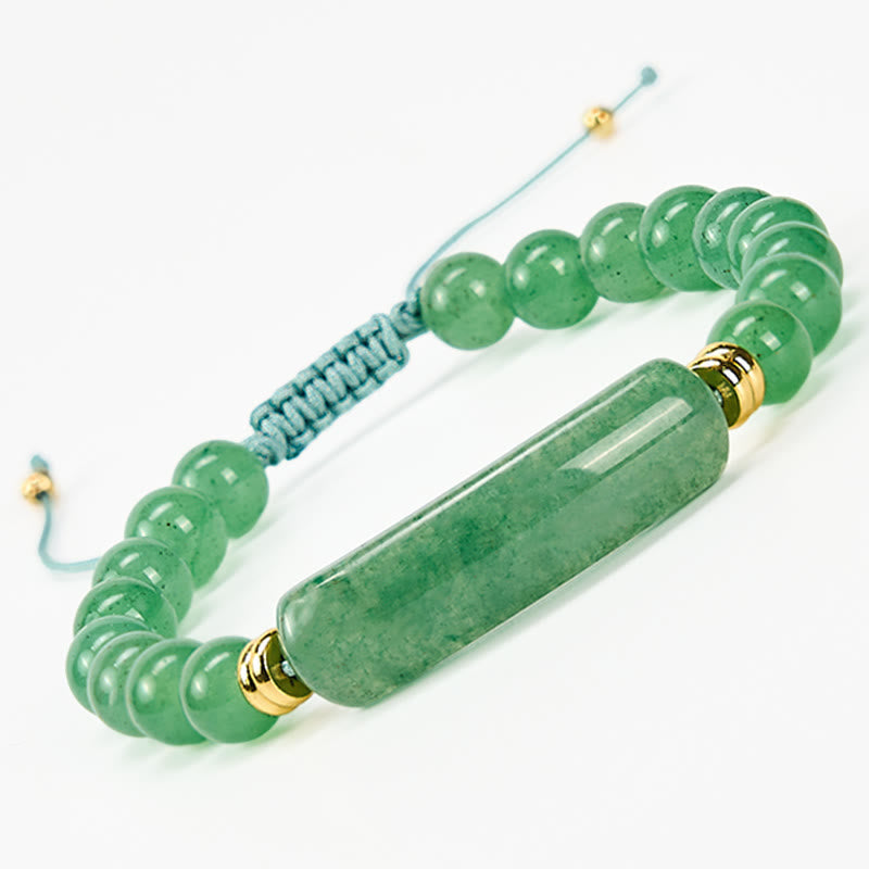 Buddha Stones Amethyst Green Aventurine Tiger Eye Strawberry Quartz Positive Transformation Bracelet