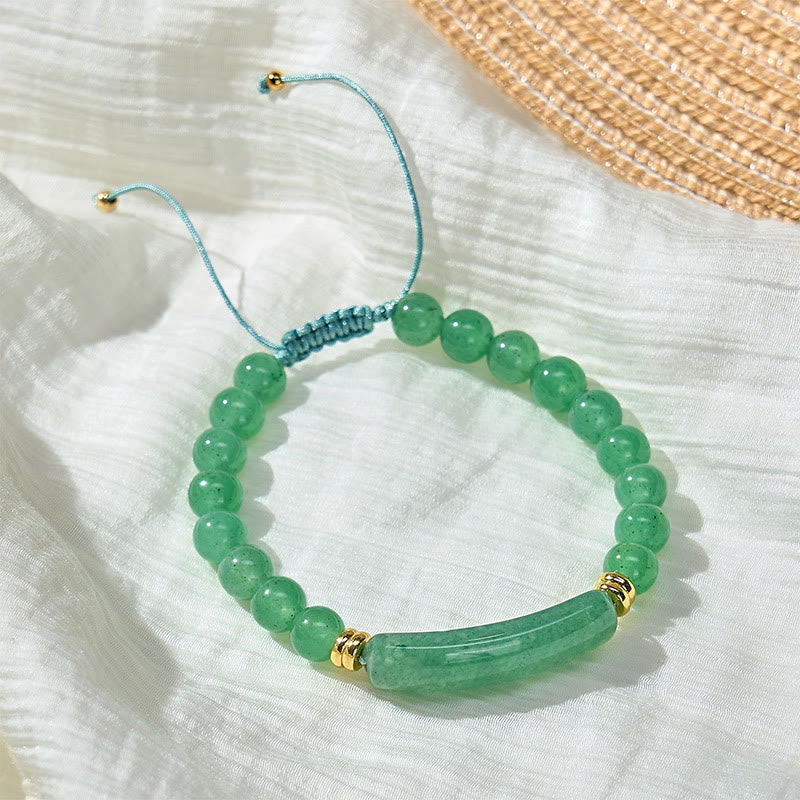 Buddha Stones Amethyst Green Aventurine Tiger Eye Strawberry Quartz Positive Transformation Bracelet