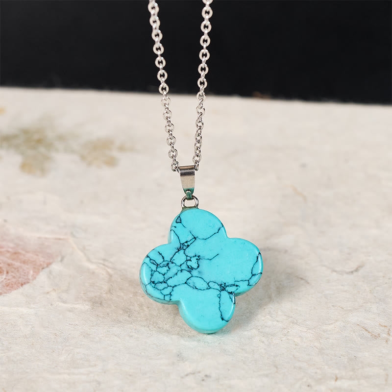 Buddha Stones Various Crystal Green Aventurine Black Obsidian Tiger Eye Plum Blossom Luck Necklace Pendant