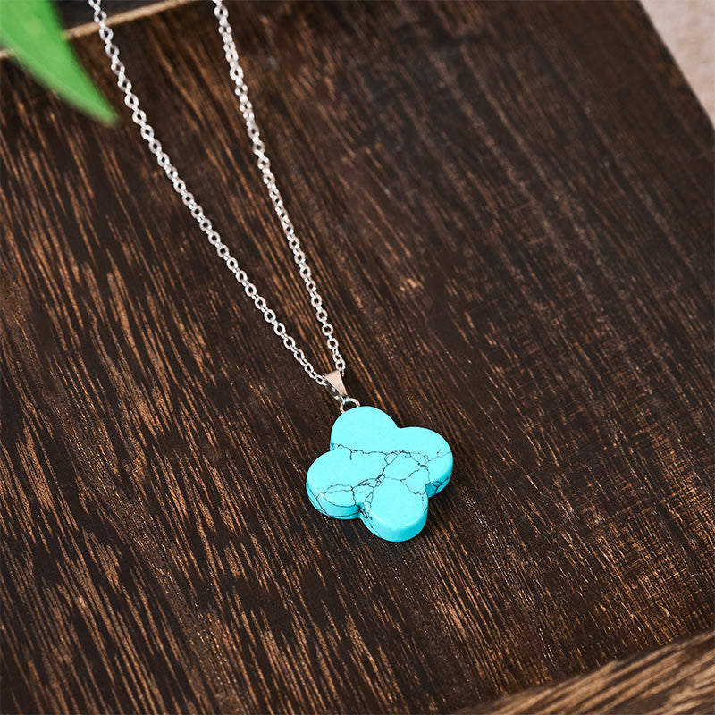 Buddha Stones Various Crystal Green Aventurine Black Obsidian Tiger Eye Plum Blossom Luck Necklace Pendant