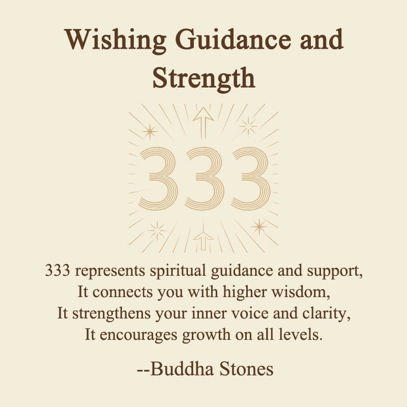 Buddha Stones Wishing Guidance and Strength 333 Angel Number Natural Rose Quartz Key Chain Hanging Decoration Includes Gift Message Card