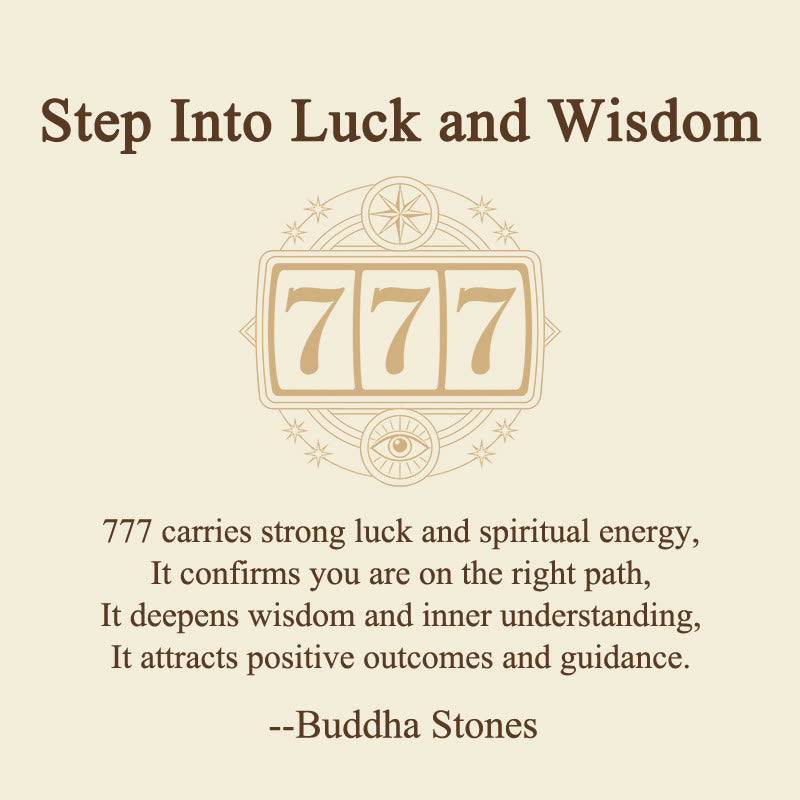 Buddha Stones "Step Into Luck and Wisdom" 777 Angel Number Natural Amethyst Key Chain Hanging Decoration Includes Gift Message Card