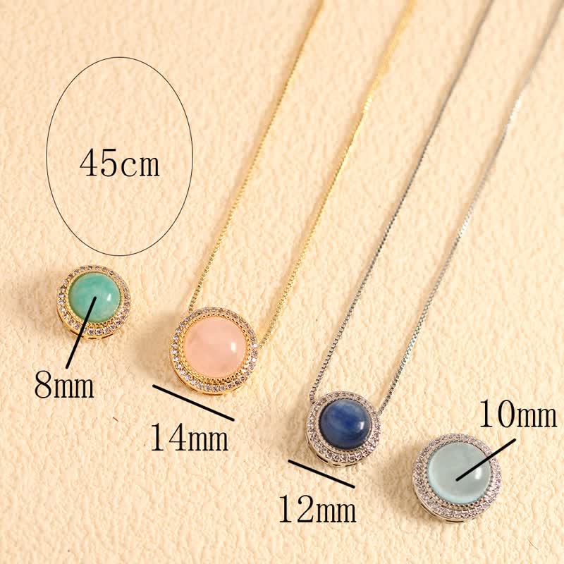 Buddha Stones Natural Rose Quartz Multiple Crystal Bead Inlay Healing Necklace