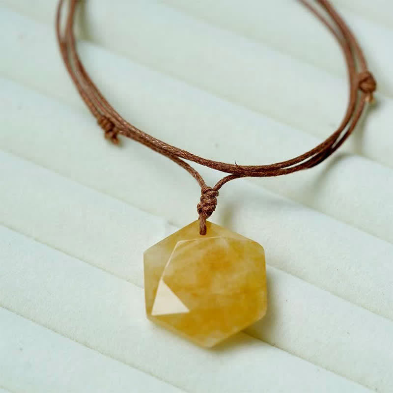 Buddha Stones Star of David Carving Clear Quartz Indian Agate Amethyst Healing Necklace Pendant
