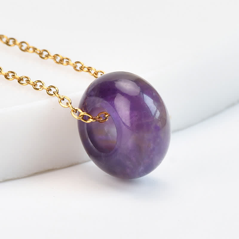 Buddha Stones Natural Rose Quartz Green Aventurine Round Crystal Healing Necklace